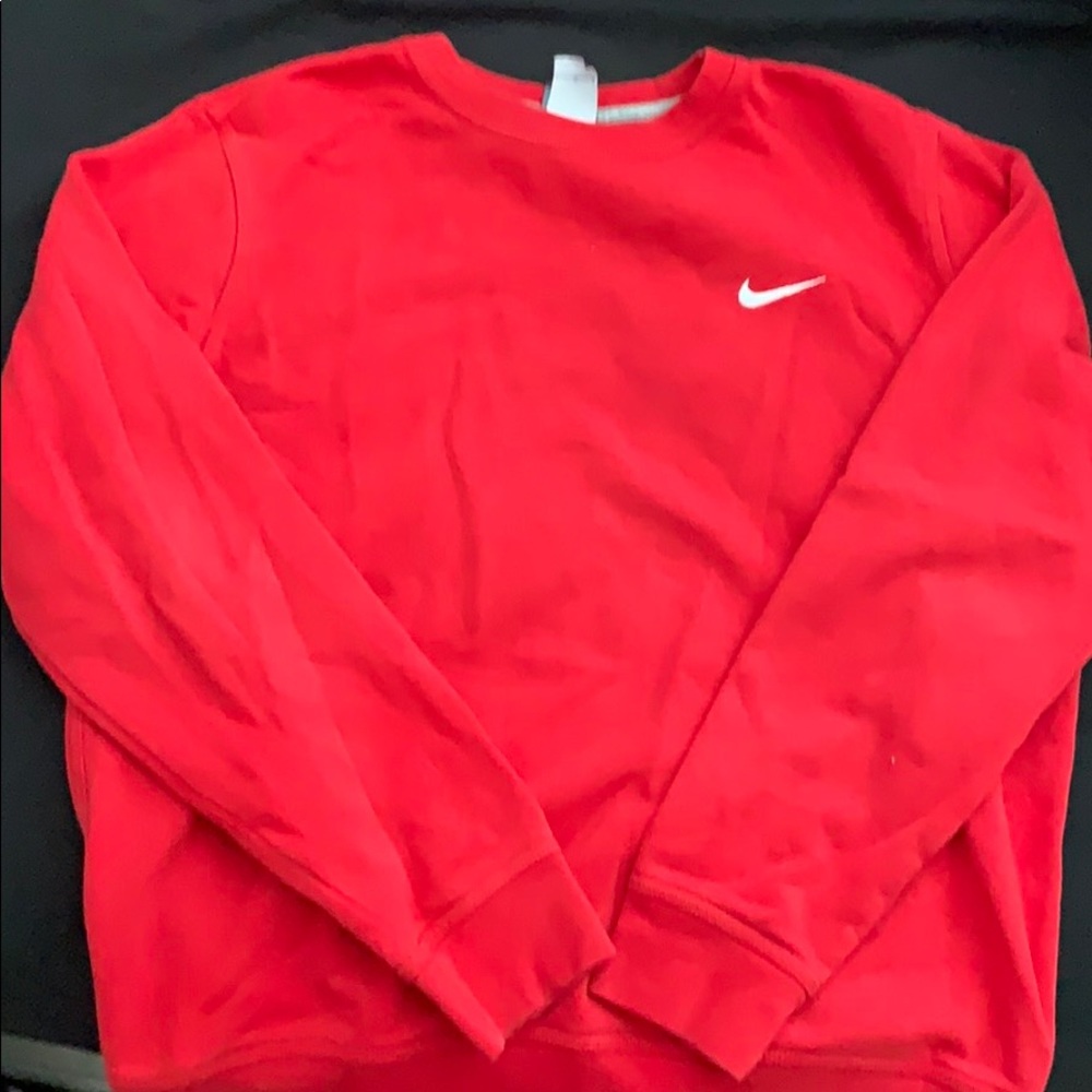 Red Nike Crew Neck
